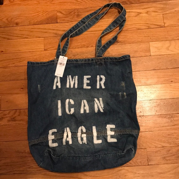 American Eagle Outfitters Handbags - American Eagle Denim Tote NWT